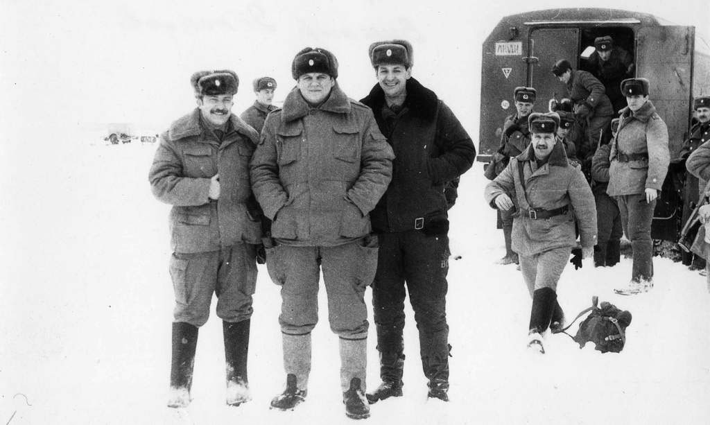 советские военослужащие радиотехнических войск в Арктике